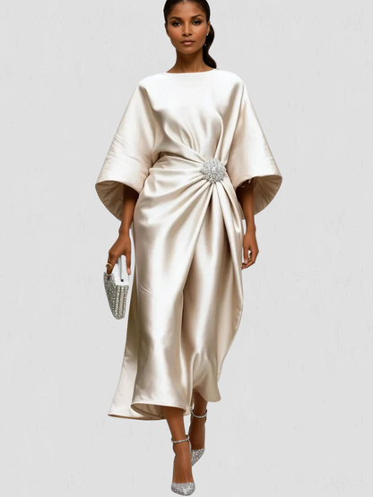 Camille™ Satin Beaded Dress