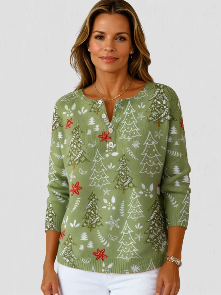 Patricia™ Cozy Snowfall Knit Sweater