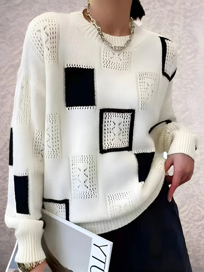 Patricia™ Cozy Openwork Knit Sweater