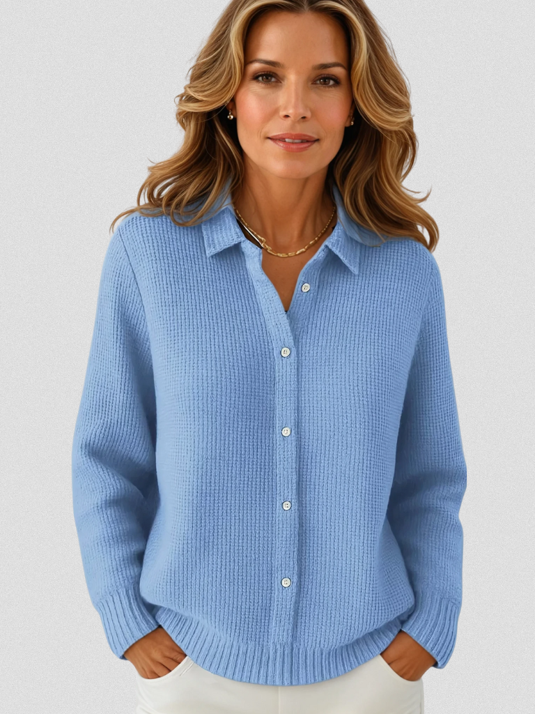 Rosemary™ Cozy Collared Knit Cardigan