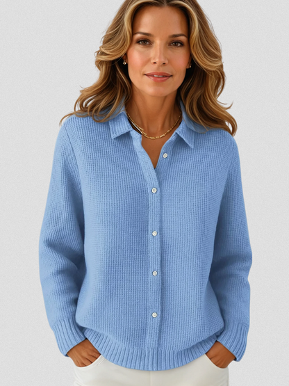 Rosemary™ Cozy Collared Knit Cardigan