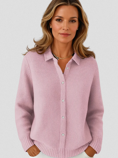 Rosemary™ Cozy Collared Knit Cardigan