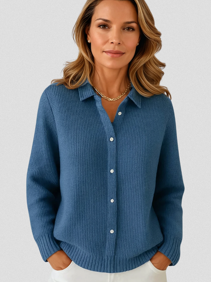 Rosemary™ Cozy Collared Knit Cardigan