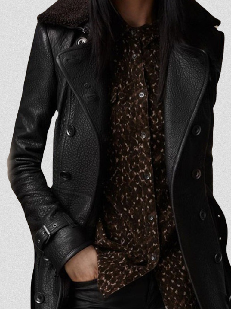 Clarissa™ Luxe Faux Leather Coat