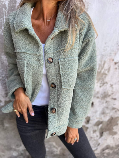 Margaret™ Cozy Button Jacket