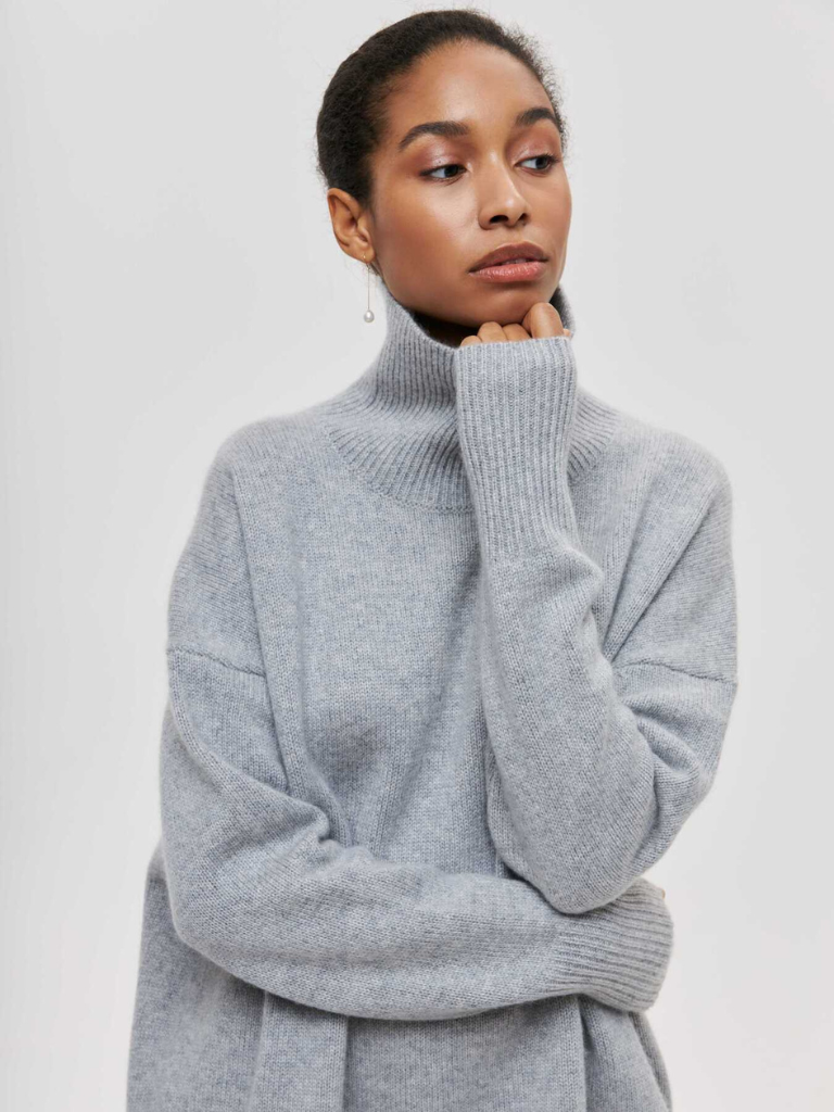 Catherine™ Cozy High-Neck Knit Sweater