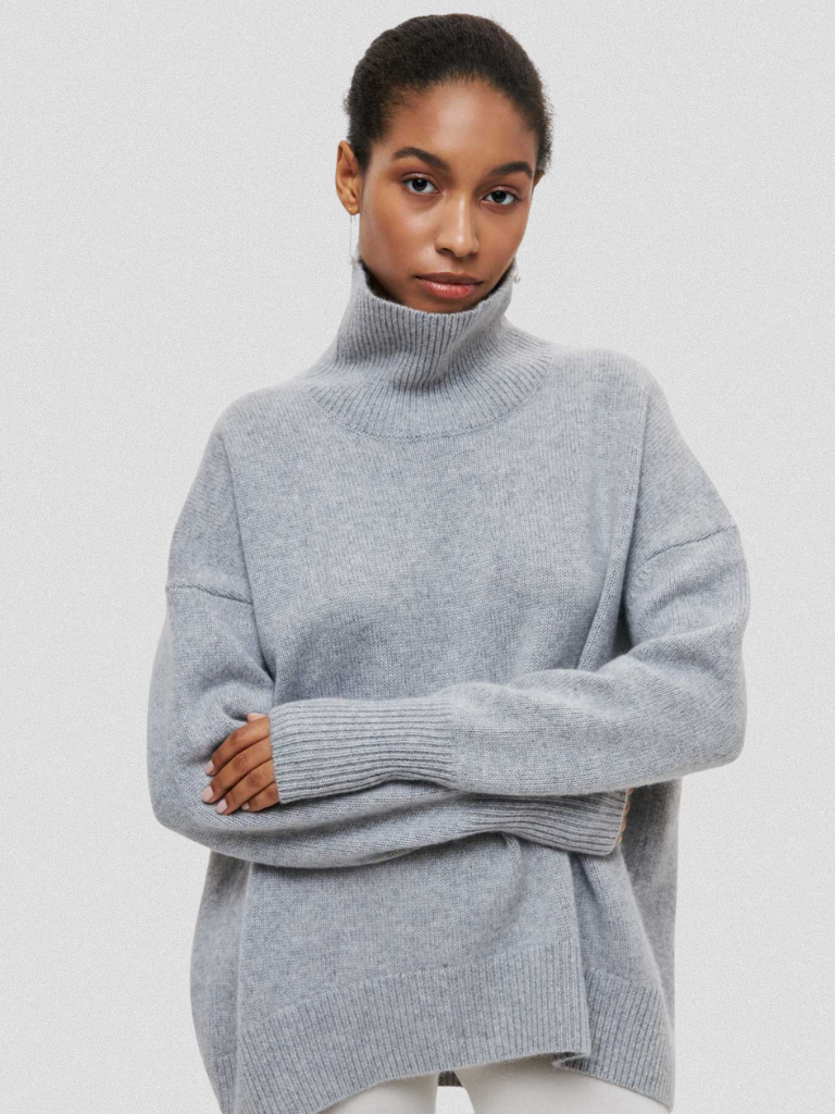 Catherine™ Cozy High-Neck Knit Sweater