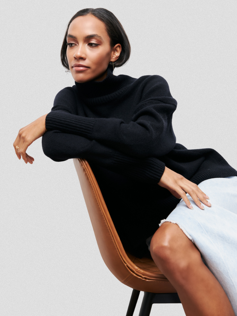 Catherine™ Cozy High-Neck Knit Sweater