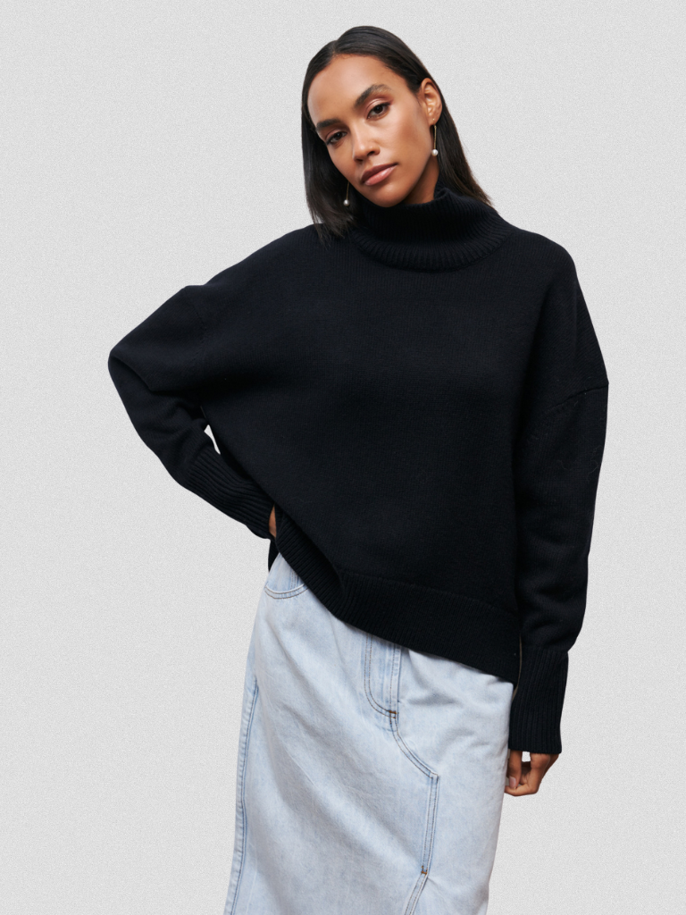 Catherine™ Cozy High-Neck Knit Sweater
