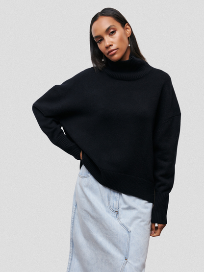 Catherine™ Cozy High-Neck Knit Sweater