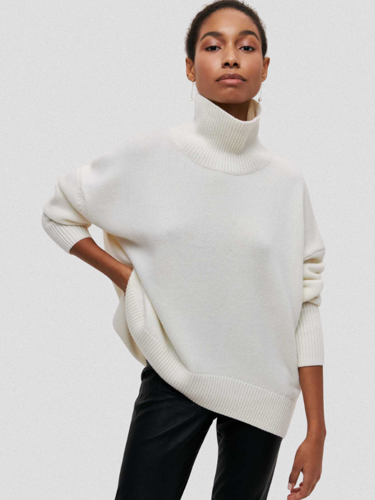Catherine™ Cozy High-Neck Knit Sweater