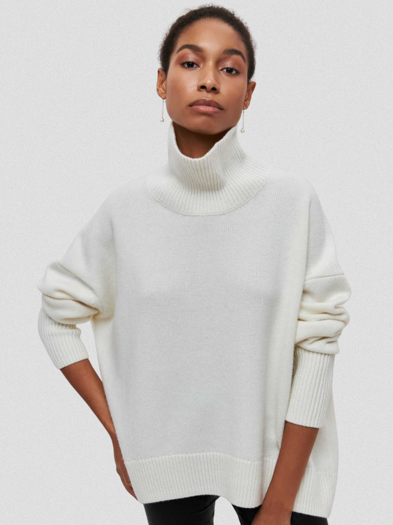 Catherine™ Cozy High-Neck Knit Sweater
