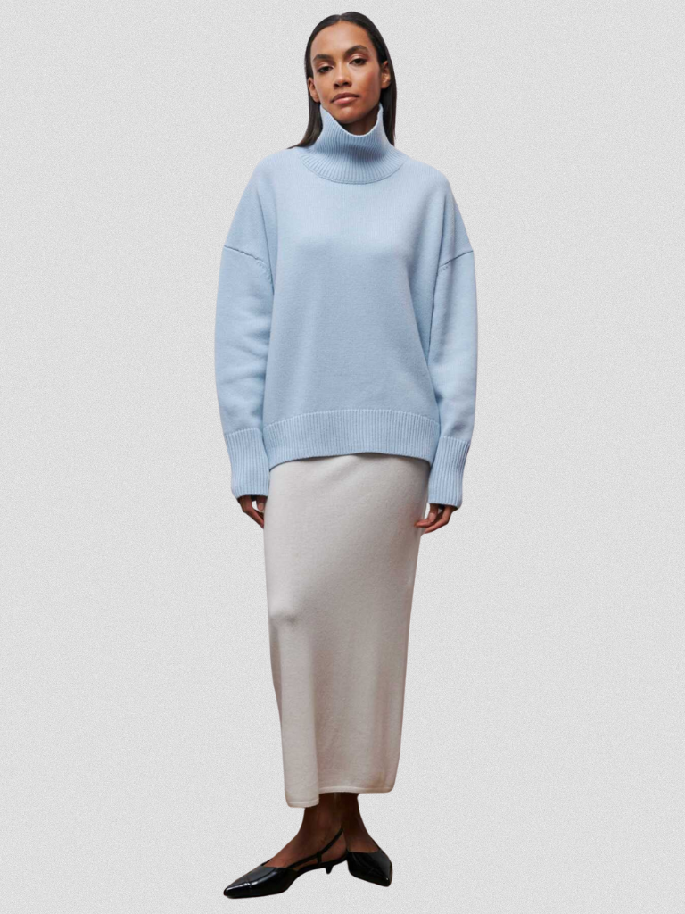 Catherine™ Cozy High-Neck Knit Sweater