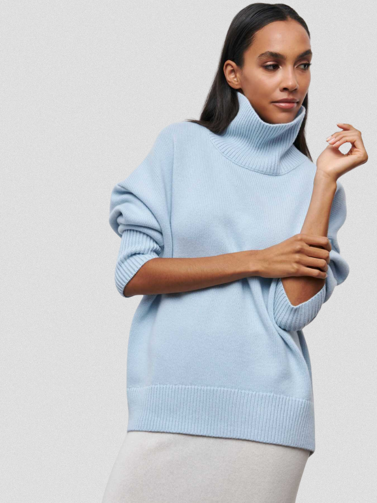 Catherine™ Cozy High-Neck Knit Sweater