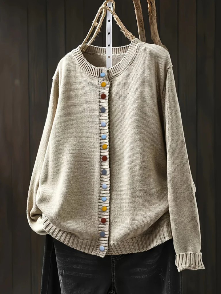Carolyn™ Cozy Button Accent Cardigan