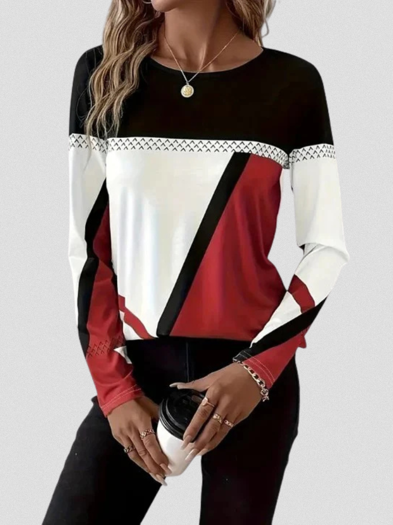Carol™ Cozy Printed Knit Sweater