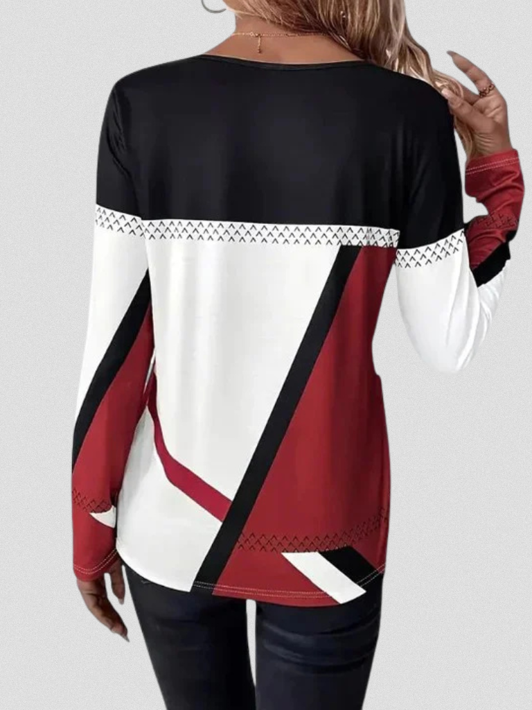 Carol™ Cozy Printed Knit Sweater