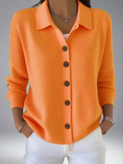 Frances™ Cozy Lapel Knit Cardigan