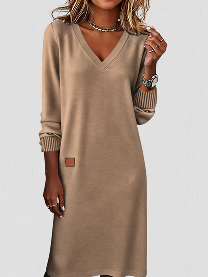 Noelle™ Essential V-Neck Dress