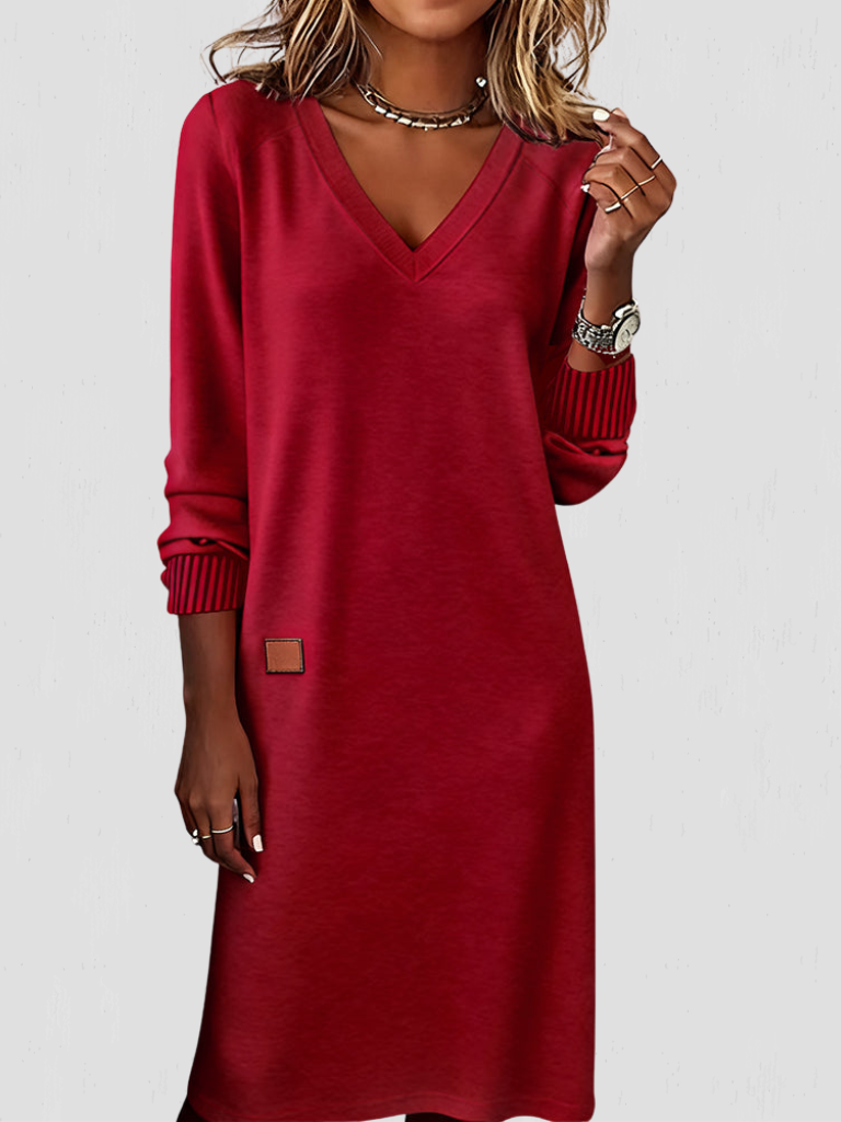 Noelle™ Essential V-Neck Dress