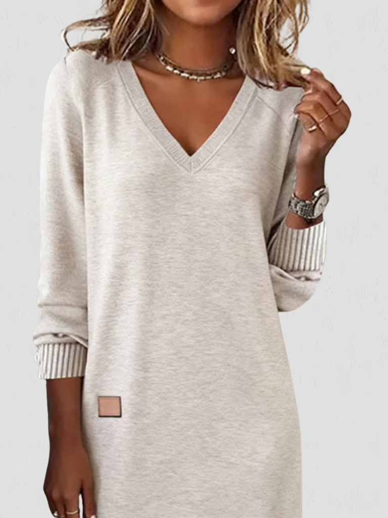 Noelle™ Essential V-Neck Dress