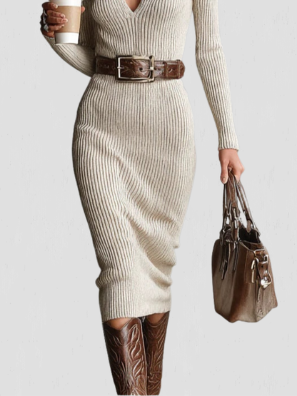 Elise™ Ribbed Midi Dress