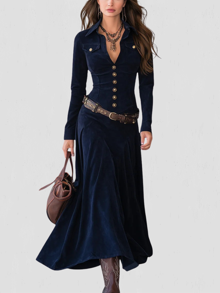 Rowan™ Heritage Velvet Maxi Dress