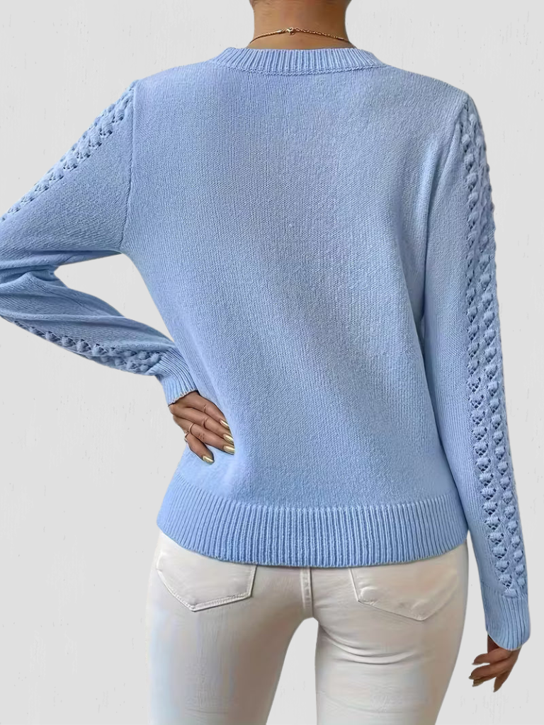 Eleanor™ Cozy Lace-Detail Knit Sweater