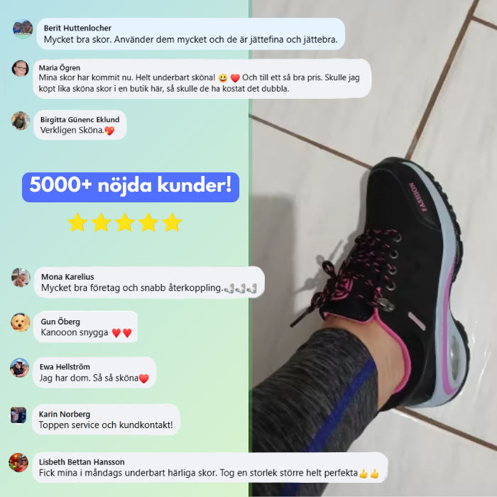 StinaTrek - Hiking kängor | Including FREE Orthopedic Sula