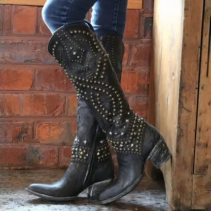 Roslyn™ Western Stud Knee-High Boots