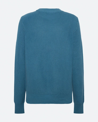 Freja™ | Rob single knit sweater | Blue Ashes
