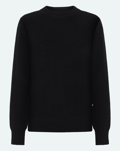 Freja™ | Rob single knit sweater | Black