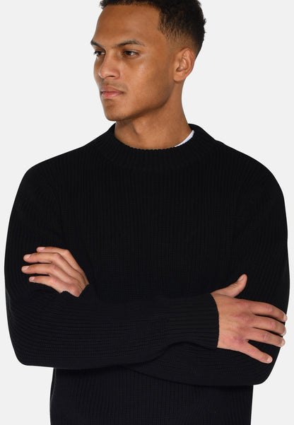 Freja™ | Rob single knit sweater | Black