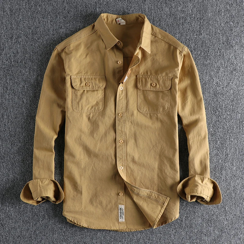 SkogHem™ – Classic Men's Shirt in Brushed Twill