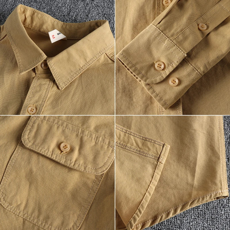 SkogHem™ – Classic Men's Shirt in Brushed Twill