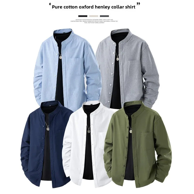 Lindhavn™ – Men's Shirt in Pure Mandarin Texture