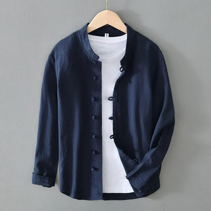 Vargheim™ – Men's Shirt with Pure Stand-up Collar