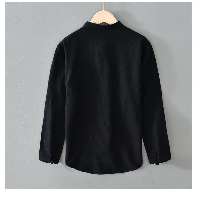 Vargheim™ – Men's Shirt with Pure Stand-up Collar