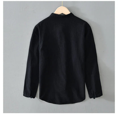 Vargheim™ – Men's Shirt with Pure Stand-up Collar