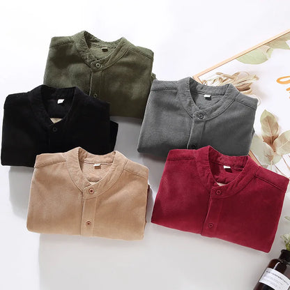 Vinterhamn™ – Men's Shirt in Pure Mandarin Texture