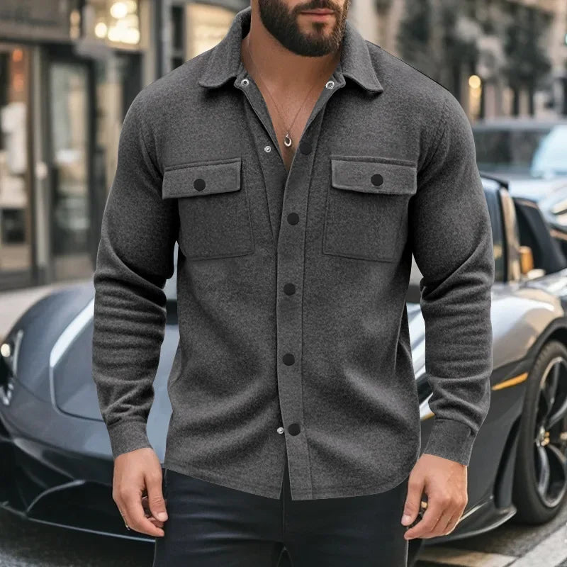 Fjordhavn™ – Modern Men's Shirt in Structured Design