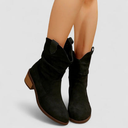 CanyonRidge™ – Western Suede Mid-Calf Boots