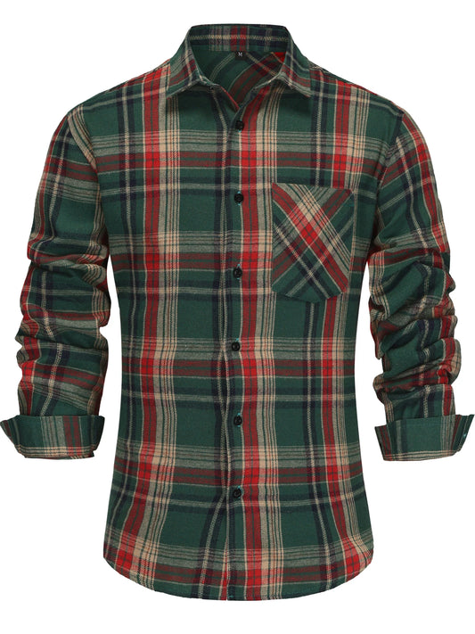 Fjellstad™ – Classic Men's Shirt in Soft Flannel