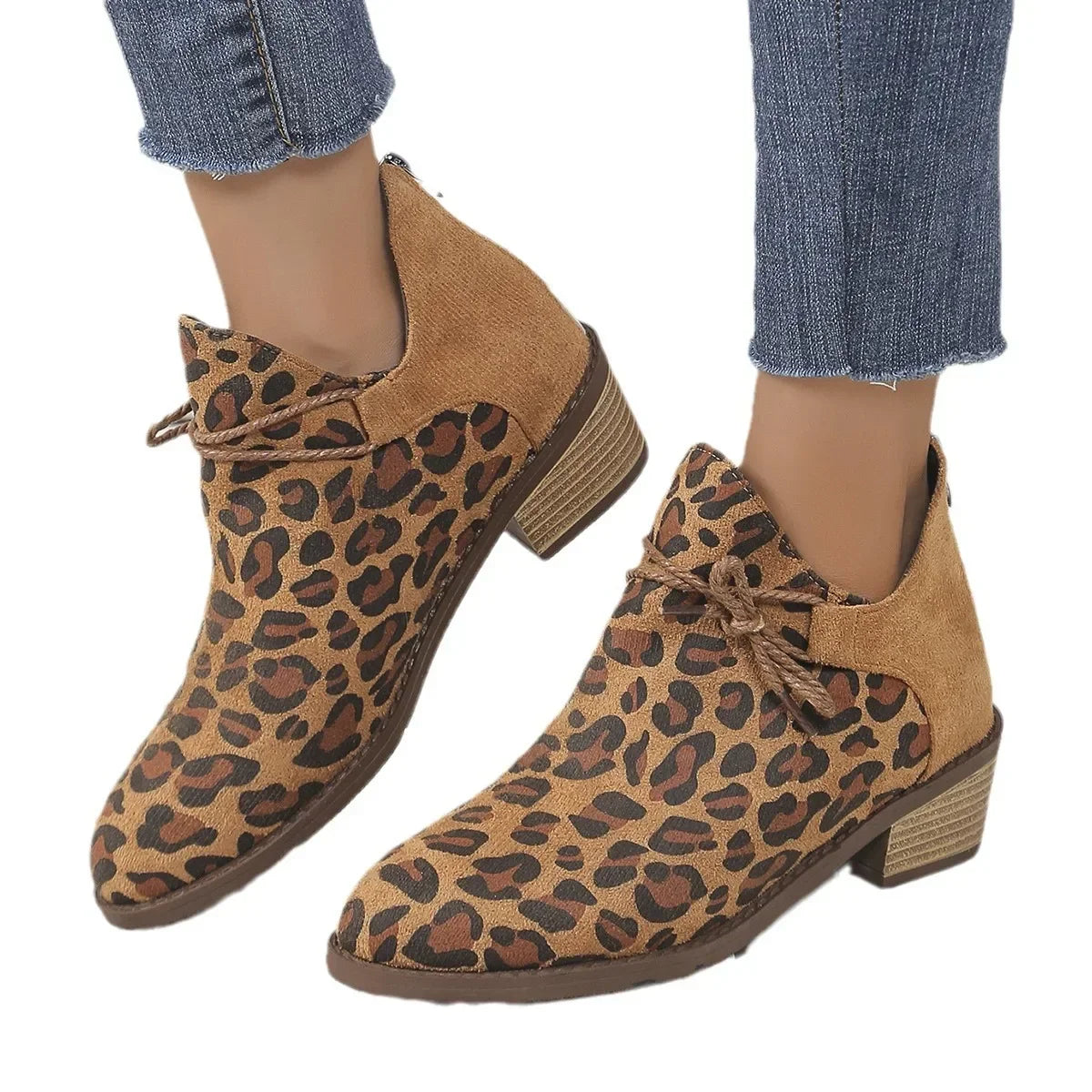 Fjällvyn™ – Ankle boots with structured upper and stable heel