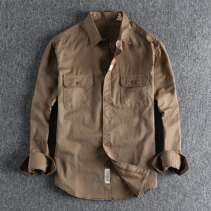 SkogHem™ – Classic Men's Shirt in Brushed Twill