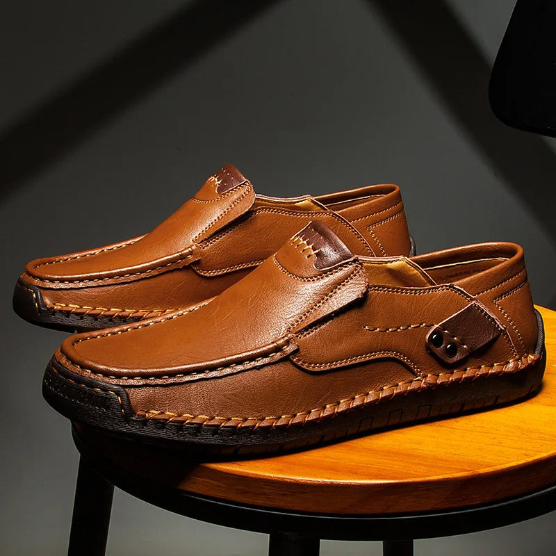 Brixton™ – Handmade Leather Loafers for Timeless Elegance