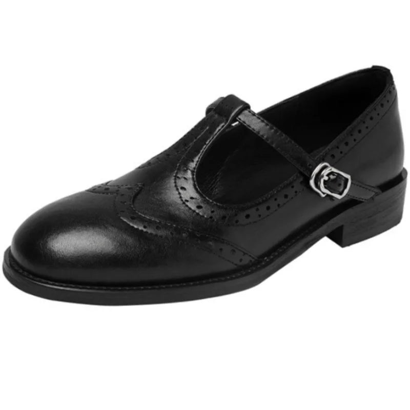 Miana | Polerade Mary Janes med T-rem