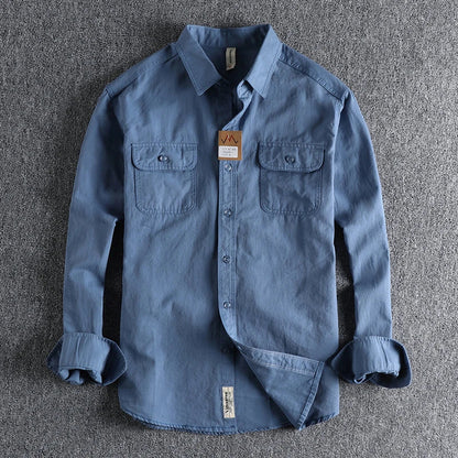 SkogHem™ – Classic Men's Shirt in Brushed Twill