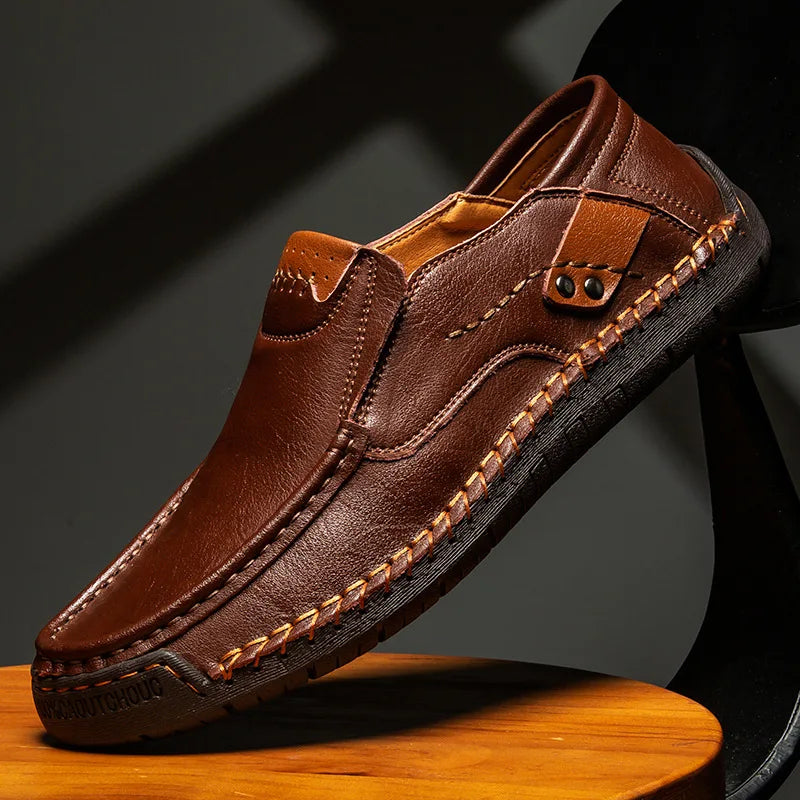 Brixton™ – Handmade Leather Loafers for Timeless Elegance