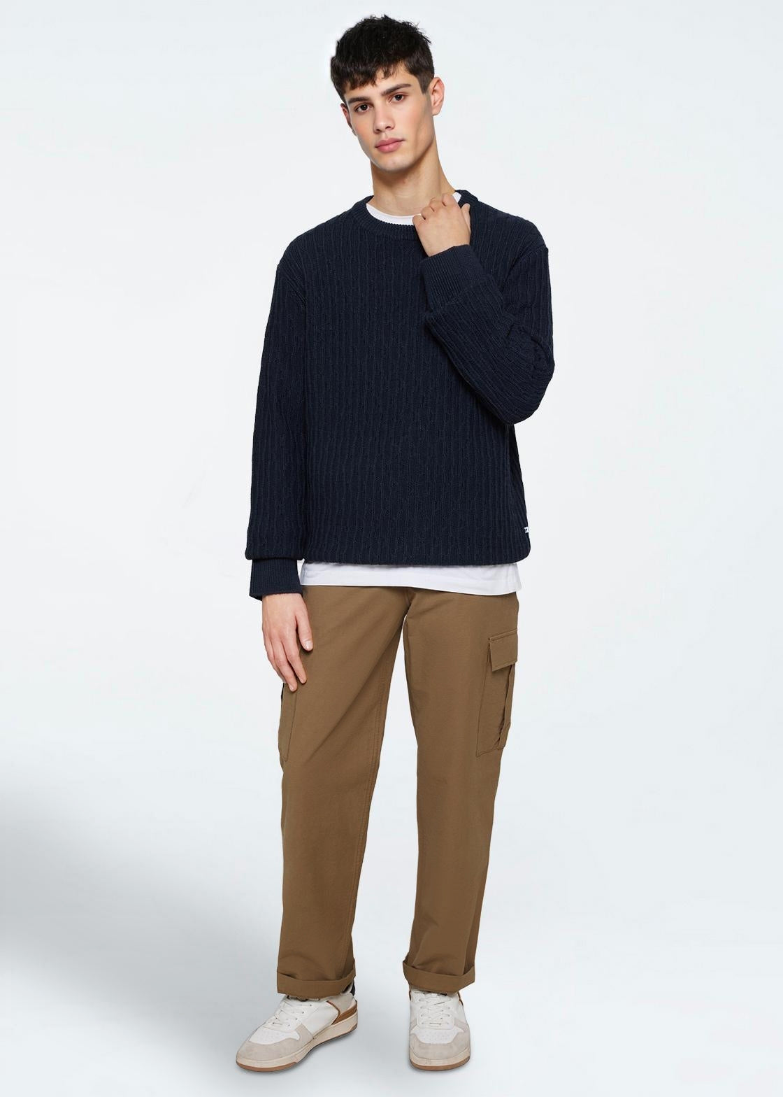 Freja™ | Saigon knitted sweater | Sky Captain